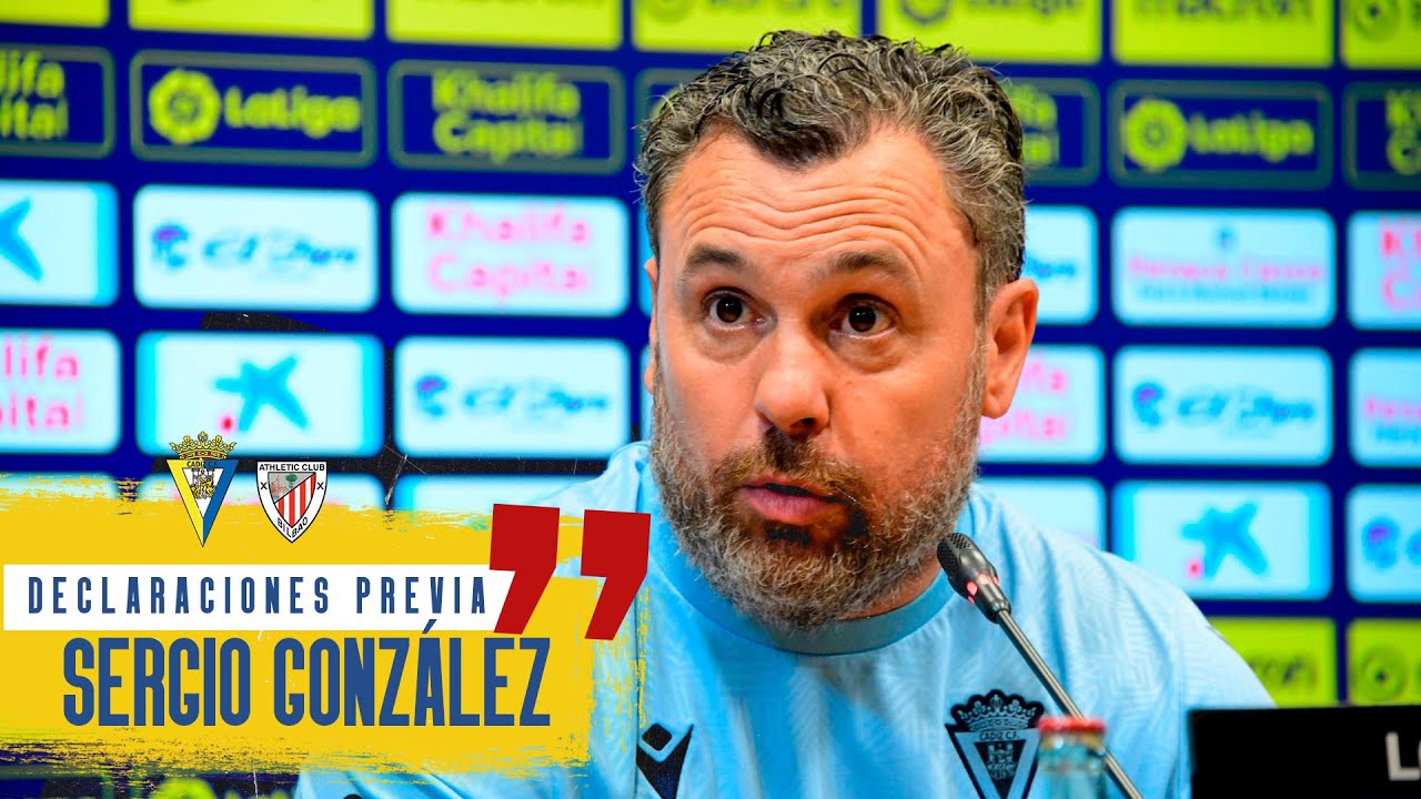 Rueda de prensa de Sergio en la previa del Cádiz - Athletic (27-08-22 ...