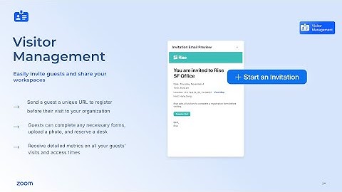 Zoom Visitor Management