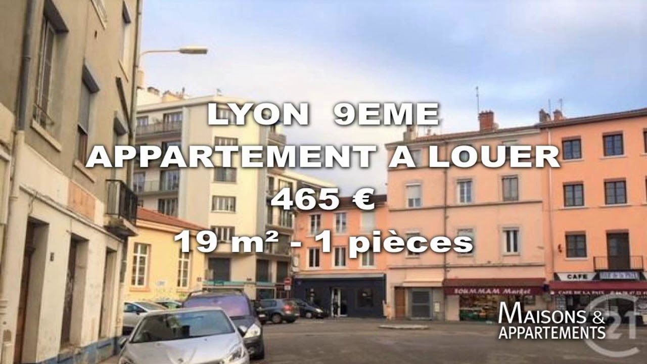 LYON  9EME - APPARTEMENT A LOUER - 465 € - 19 m² - 1 pièces