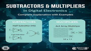 Aftrekkers en vermenigvuldigers in digitale elektronica | Volledige uitleg met voorbeelden
