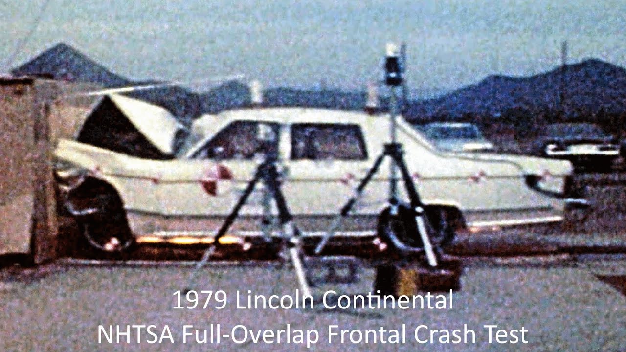 1974-1979 Lincoln Continental NHTSA Full-Overlap Frontal Crash Test