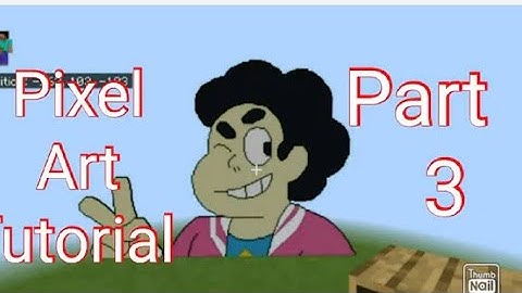 Mincraft pixel art tutorial Steven universe part 3
