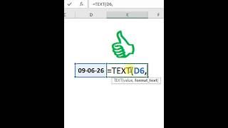 Text function in excel | Test formula in excel #excel #exceltips #exceltricks #exceltutorial #shorts
