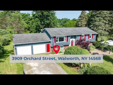 3909 Orchard Street, Walworth, NY home video tour
