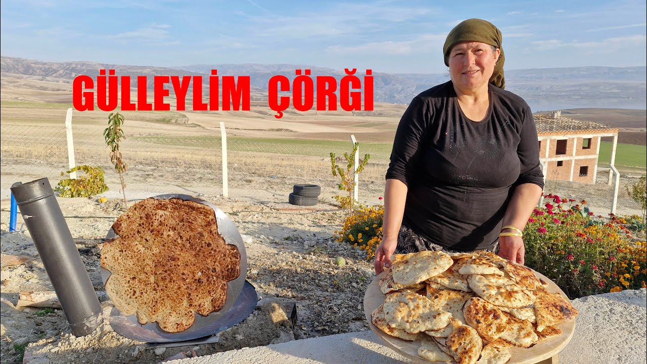 GÜLLEYLİM ÇÖREĞİ NASIL YAPILIR BAHÇEMİZDE KOMŞULARIMIZ GELDİ