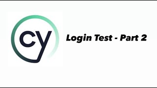 Login Test with Cypress - Part 2. QA attribute. Good Locators