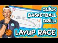 Quick basketball drills: Layup race (for ages 5-12) 🏀