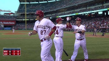 BOS@LAA: Aybar plates two runs on a single to center