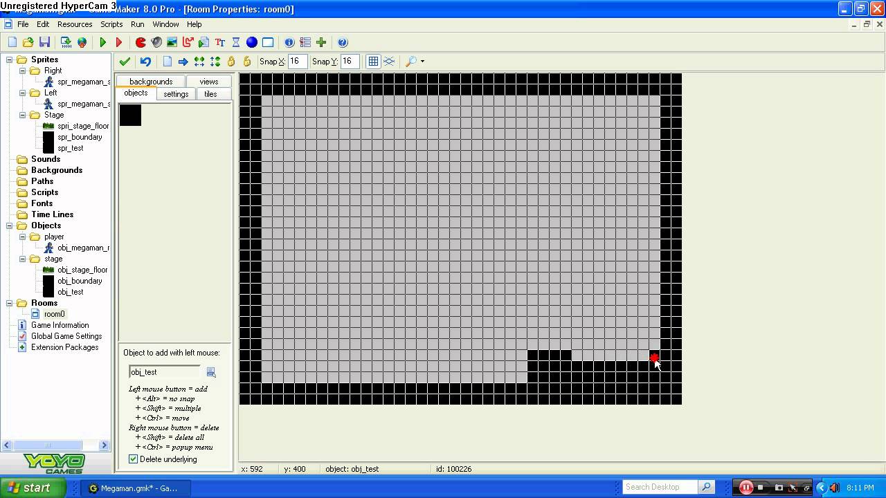 GameMaker 8.0 D&D Megaman Game tutorial (part 2 Movement) - YouTube