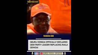 ODM officially declares Sen. Oburu Odinga as their new party leader replacing the late Raila Odinga
