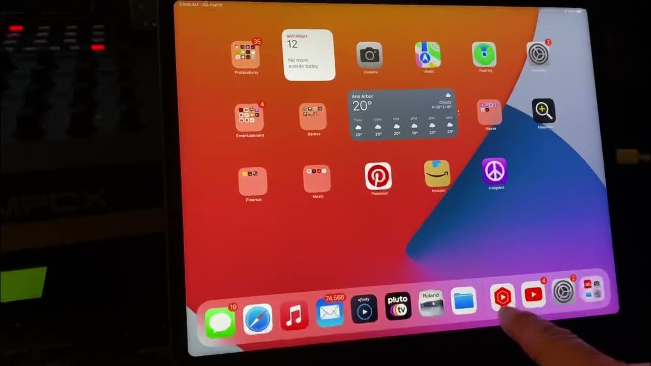 Roland Integra 7 Control APP running IOS 15.1 iPad Pro 12” YouTube