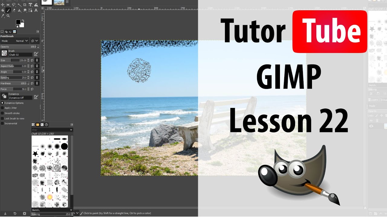 GIMP - Lesson 22 - Select by Color Tool - YouTube