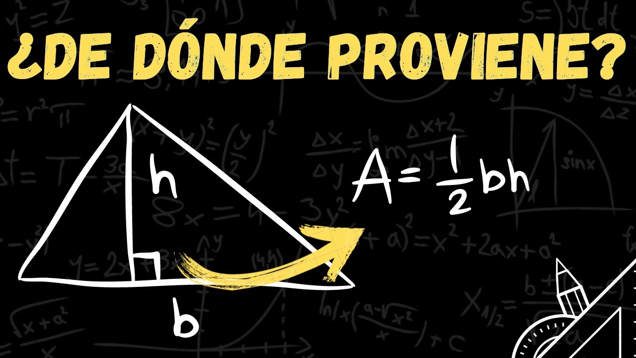 ENTENDIENDO realmente las FÓRMULAS de ÁREAS  ▶ ¿De DONDE PROVIENEN estas FORMULAS? 📐📖