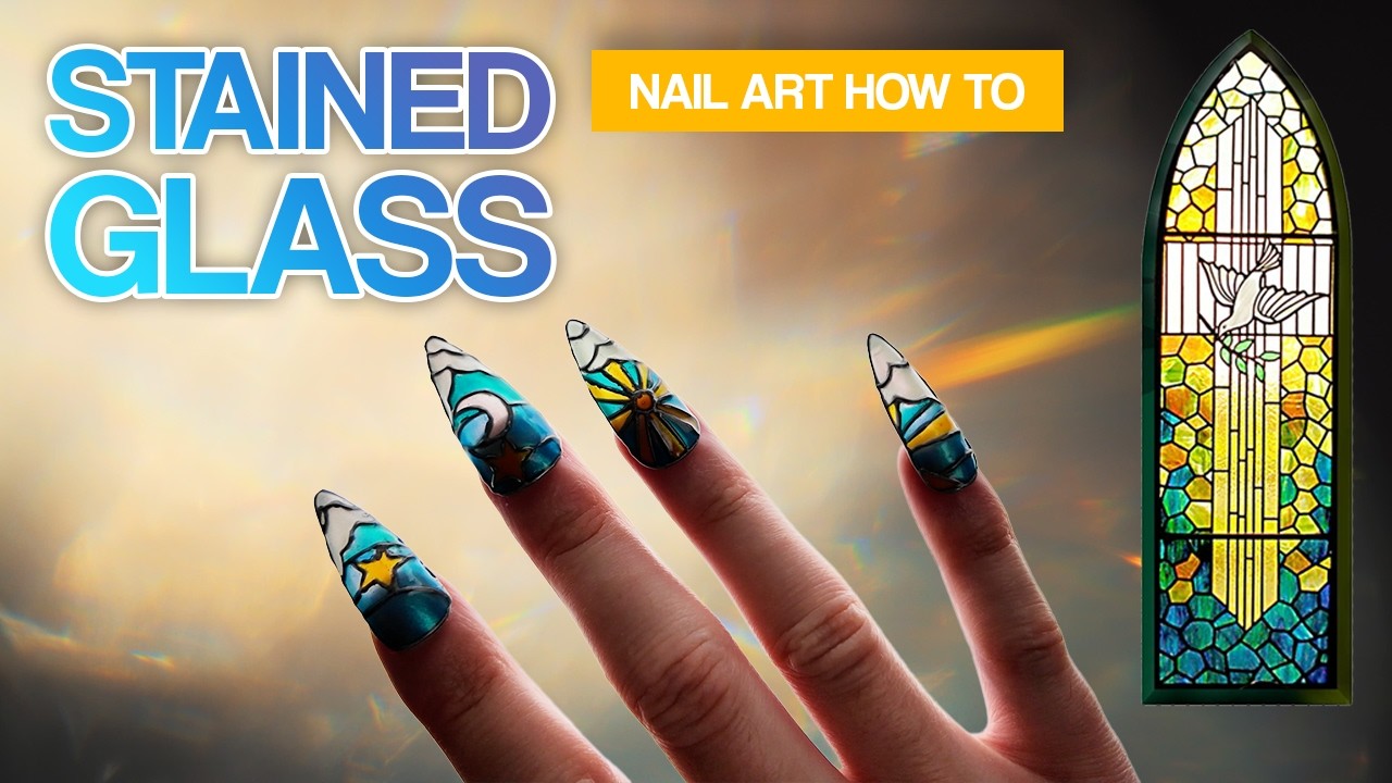 Elegant Stained Glass | Not a Nail Tech ☀️🌙