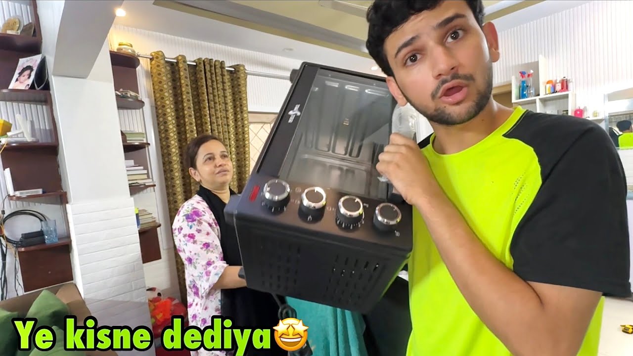 Mom ko ye gift kisne dediya🥺 | peheli bar banaya ghar mai cake😍