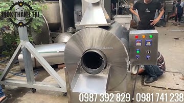 Máy rang hạt đậu phộng cafe 15kg/mẻ - Máy rang hạt ngũ cốc dùng điện cài đặt tự động