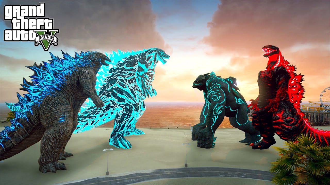 Godzilla and Godzilla Earth vs Shin Godzilla and Leatherback