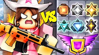 I 1v1ed Every RANK in Roblox Rivals