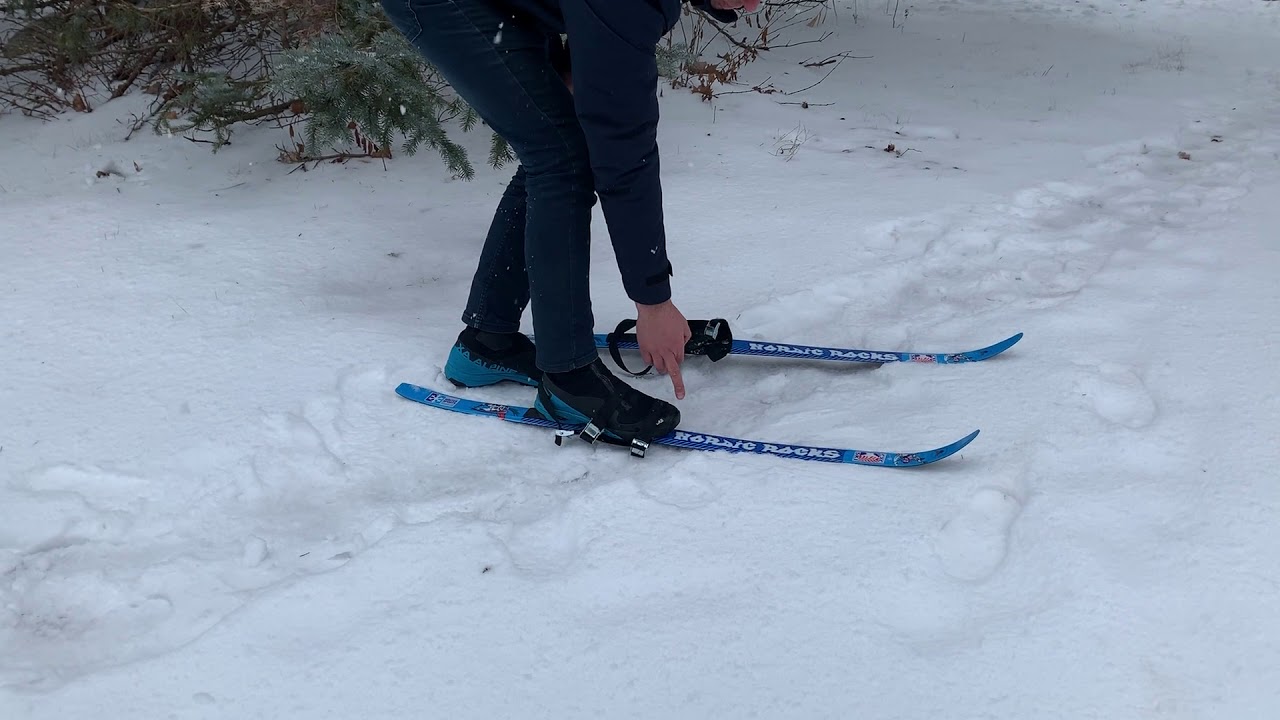 YMCA nordic skisHow to Strap Binding YouTube