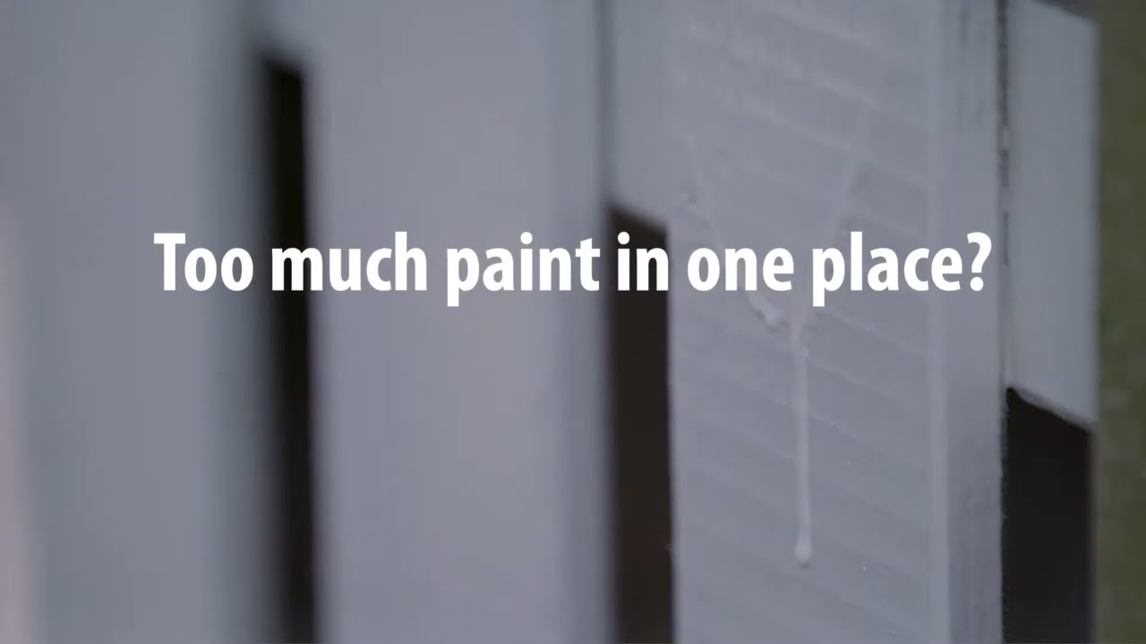 Too much paint in one spot? Tips & tricks for paint spraying a fence
