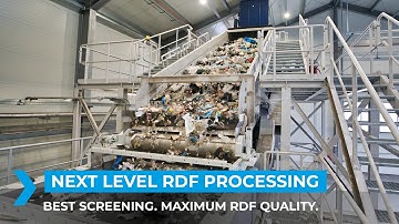 Optimal processing of REFUSE DERIVED FUEL | Shredding, screening, sorting | RDF recycling technology