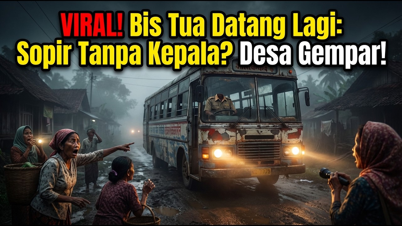 VIRAL! Bis Tua Datang Lagi: Sopir Tanpa Kepala? Desa Gempar!