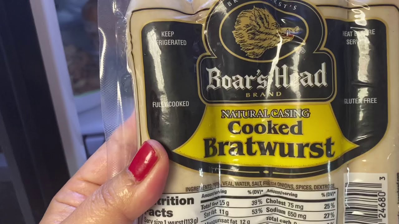 Grilled Boar's Head Bratwurst - YouTube