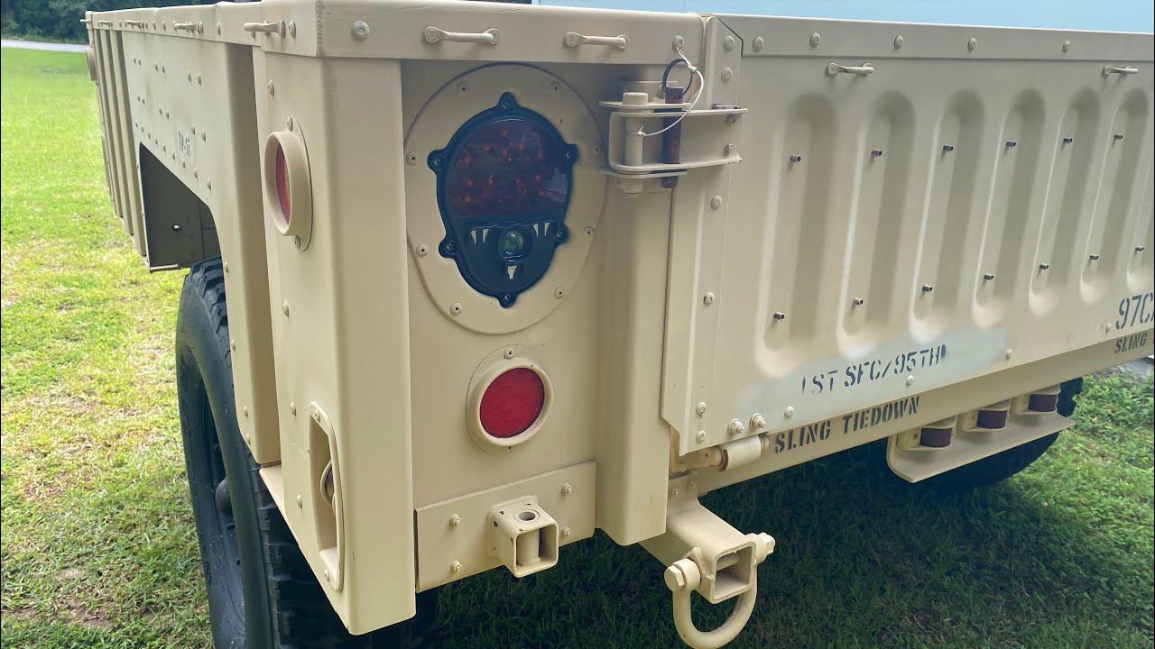 M1101 M1101 military trailer led lights (follow up video) taillights and detent pins
