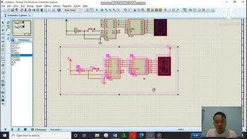 TUTORIAL Merangkai Rangkaian Counter UP dan Counter Down di PROTEUS RANGKAIAN COUNTER UP DAN DOWN