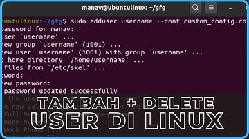 Perintah Linux | Cara Tambah dan Delete User di Linux !