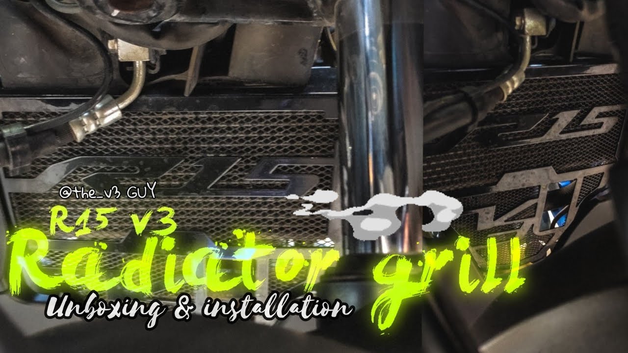 Instalasi Radiator R15 R15 v3 Radiator guard | R15v3 modifications | r15v3 bs6 - YouTube