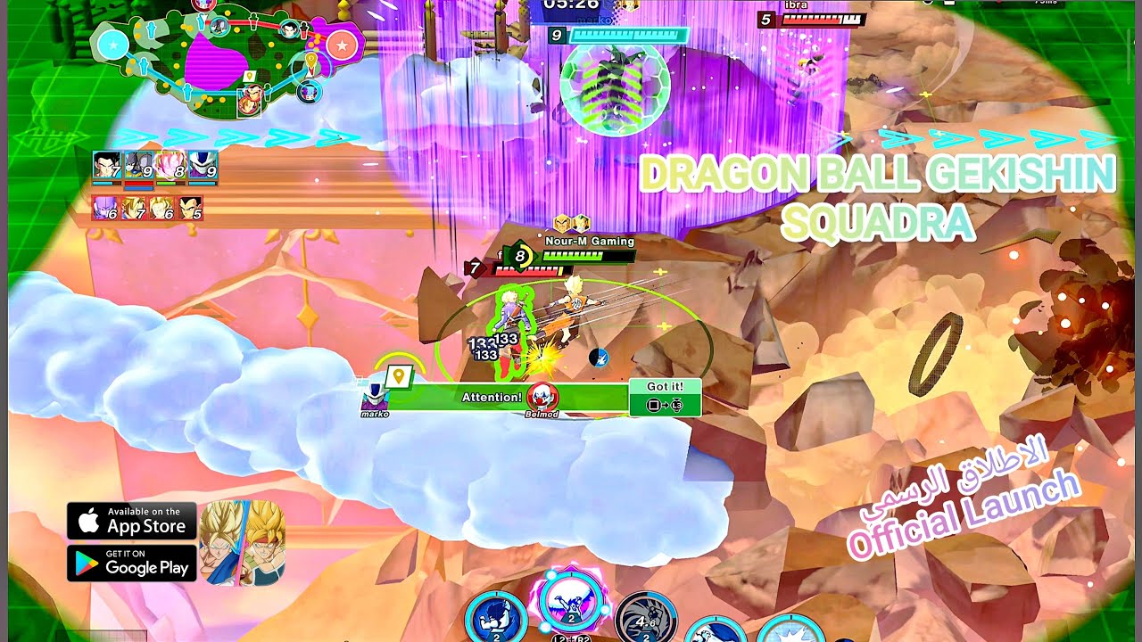 دراغون بول جيكيشين سكوادرا ( اندرويد ، ايفون ) DRAGON BALL GEKISHIN SQUADRA