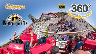 Vr 360 Incredicoaster Roller Coaster On Ride Ultra Hd 5K Pov Disney California Adventure 2019-08-21