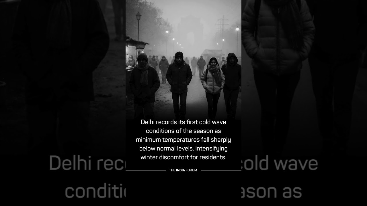 Delhi Records First Cold Wave of the Season as Temperatures Plunge 