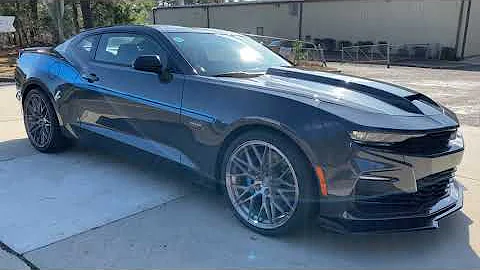 2021 1050HP Stage 2 Yenko Camaro in Shadow Gray Metallic with Blue Azur graphics