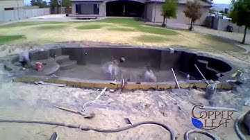 Time Lapse Swimming Pool Shotcrete Shell