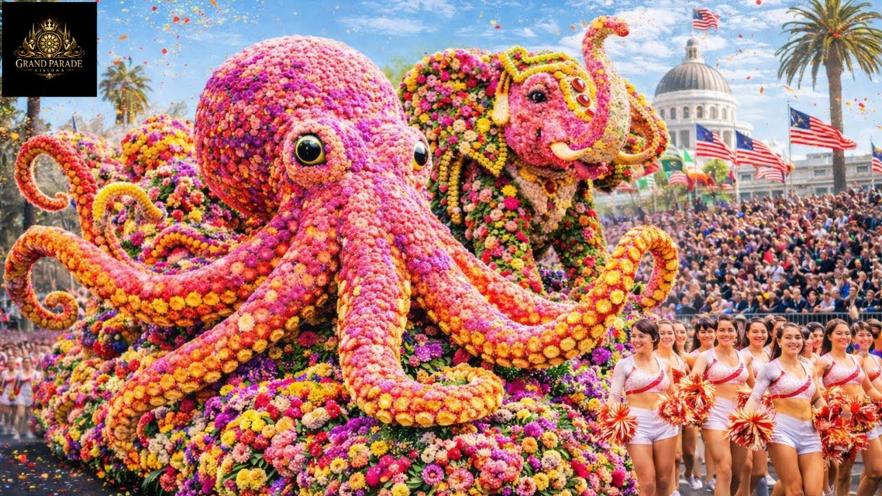 Rose Parade 2026 Pasadena, California | America’s Grandest Cinematic Floral Masterpiece (8K HDR)