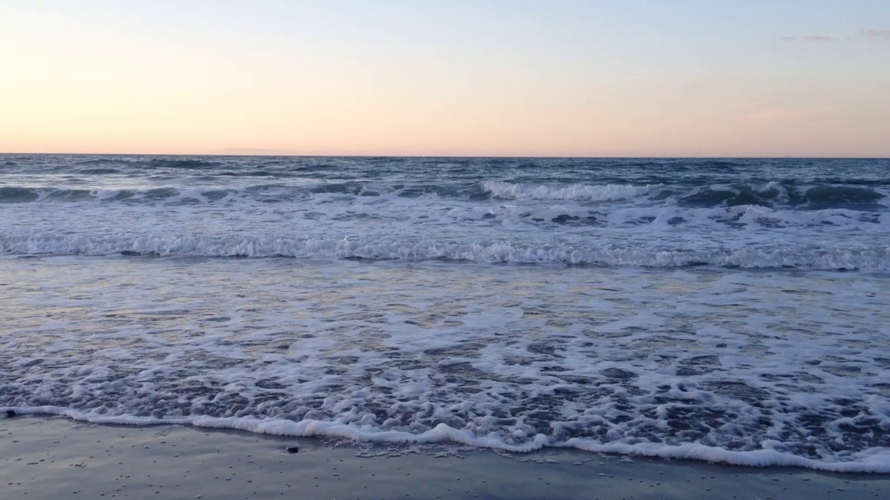 Fresh Sea Waves Crash On Beach, E Antrim  - (relaxing N Irish continuous landscape scenery on film)