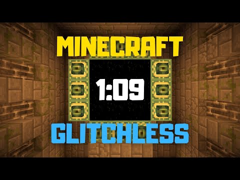 Minecraft... But Beaten in 69 Seconds - Set Seed Glitchless TAS