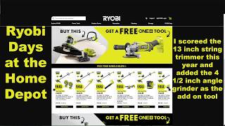 Ryobi Days is going on now!!!