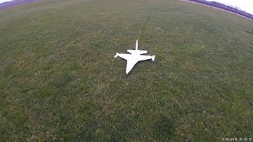 F-16 80 mm EDF Scratch built jet video 2