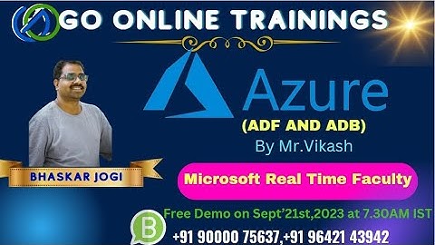 Azure Data Factory Demo Part1 -  Sep 21st, 2023 | Bhaskar Jogi | Go Online Trainings