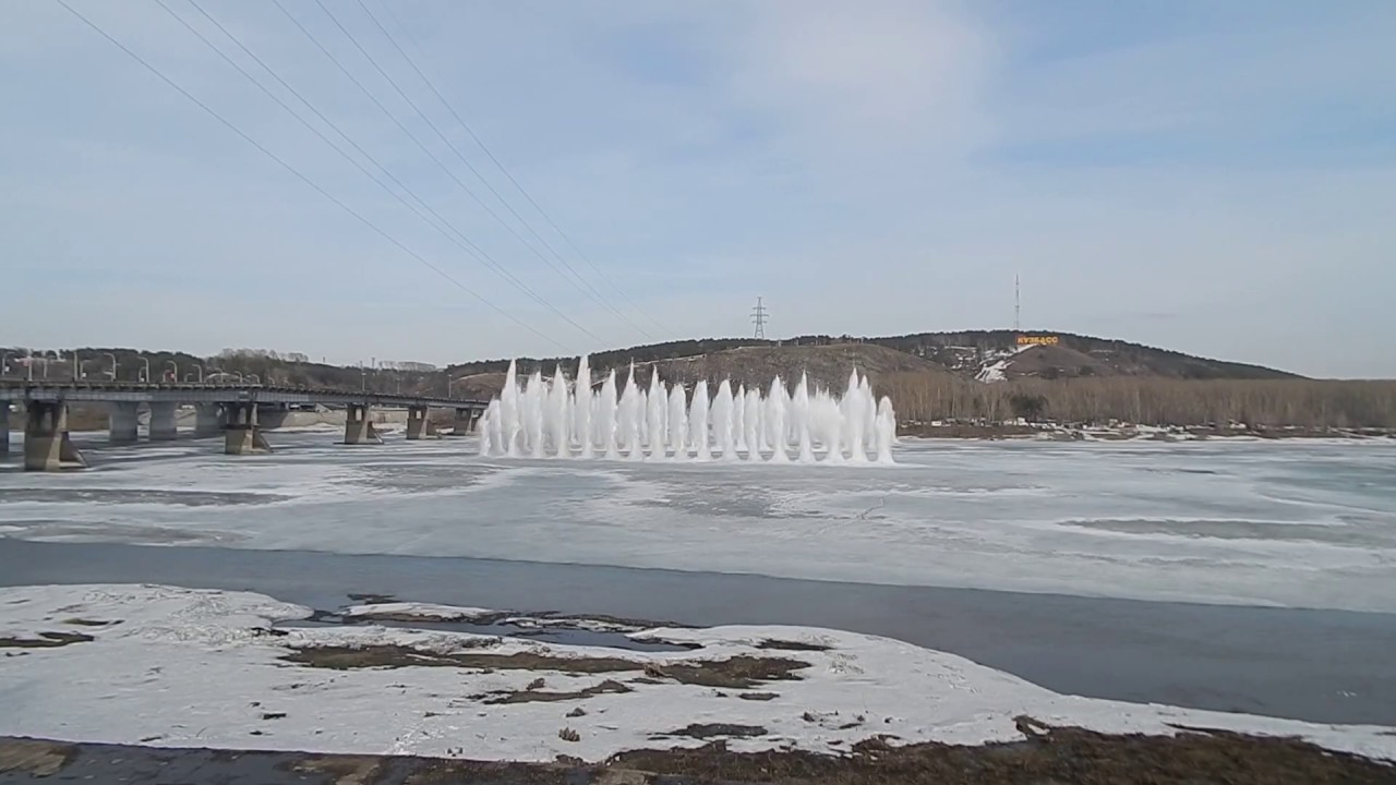 Река томь зимой