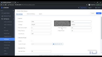 Grandstream UCM63xx - #9 Create Ring Groups and Call Queues