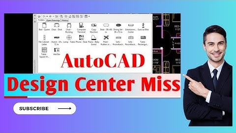Design Center Blocks Hide In AutoCAD  Missing Design Center