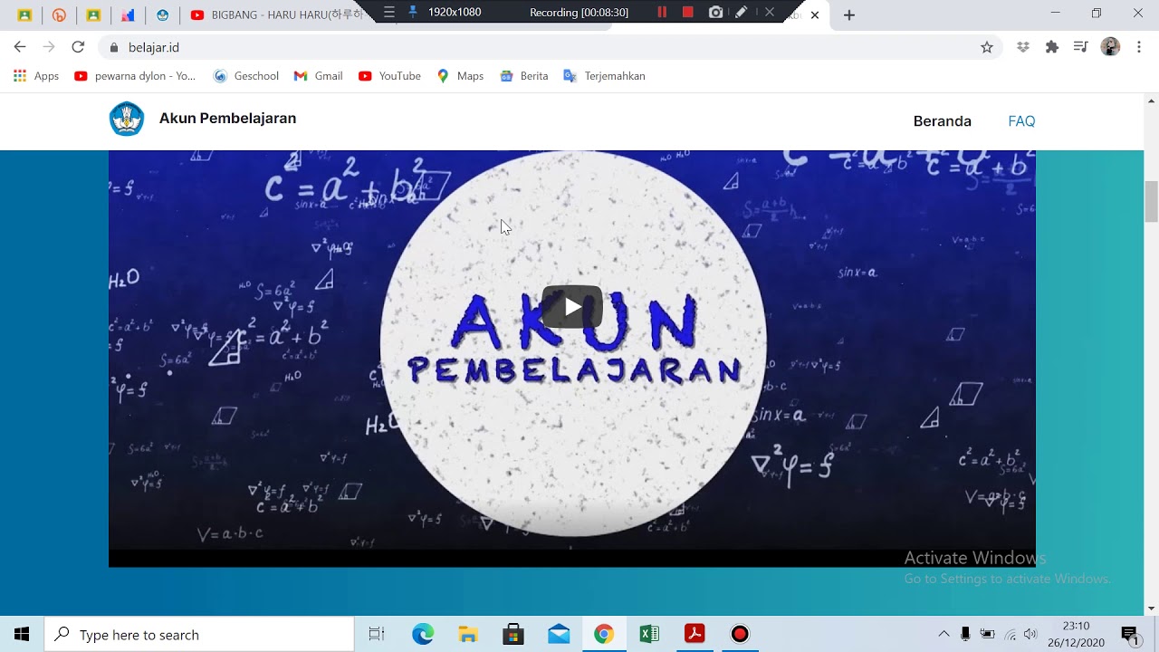 TUTORIAL AKTIVASI AKUN BELAJAR 