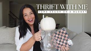 THRIFT WITH ME | home decor on a budget & thrift haul