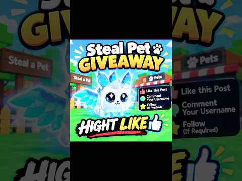 🐾 STEAL A PET GIVEAWAY! 🎁 1K LIKES = BIG REWARD! 🔥 #freefire #craftlandmap