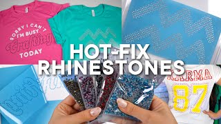 HOW TO MAKE RHINESTONE SHIRTS WITH YOUR CRICUT! | Easy Step by Step Tutorial ✨