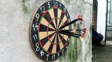 How To Make Darts Game from Cardboard